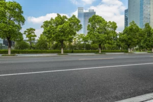 esempio spazio urbano verde, realizzato per evitare la formazione di isole di calore